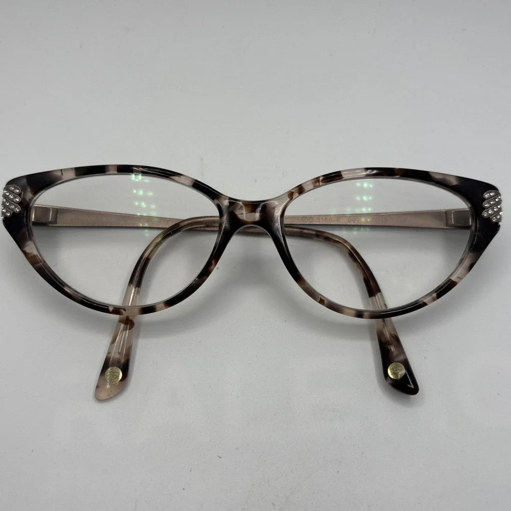 Versace Mod. 3166-B 999 Brown Pink Havana Eyeglasses Frame 51-15-135 Italy #282